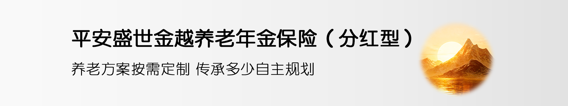 平安盛世金越养老年金保险（分红型）